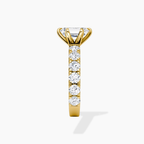 18K Solid Gold Venera Emerald Lab Diamond 0.5 Carat Ring