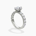18K Solid Gold Venera Emerald Lab Diamond 0.5 Carat Ring
