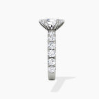 18K Solid Gold Venera Oval Lab Diamond 0.5 Carat Ring Set
