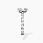18K Solid Gold Venera Emerald Lab Diamond 0.5 Carat Ring
