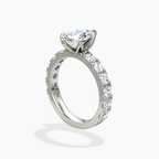 18K Solid Gold Venera Emerald Lab Diamond 0.5 Carat Ring