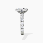 18K Solid Gold Venera Emerald Lab Diamond 0.5 Carat Ring