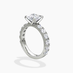 18K Solid Gold Venera Emerald Lab Diamond 0.5 Carat Ring