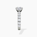 18K Solid Gold Venera Emerald Lab Diamond 0.5 Carat Ring