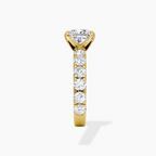 18K Solid Gold Venera Emerald Lab Diamond 0.5 Carat Ring