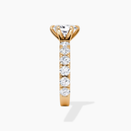 18K Solid Gold Venera Emerald Lab Diamond 0.5 Carat Ring