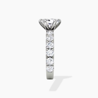 18K Solid Gold Venera Emerald Lab Diamond 0.5 Carat Ring