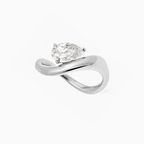 18K Solid Gold Farida Pear Diamond Engagement Ring