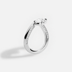 18K Solid Gold Elaf Oval Diamond Engagement Ring