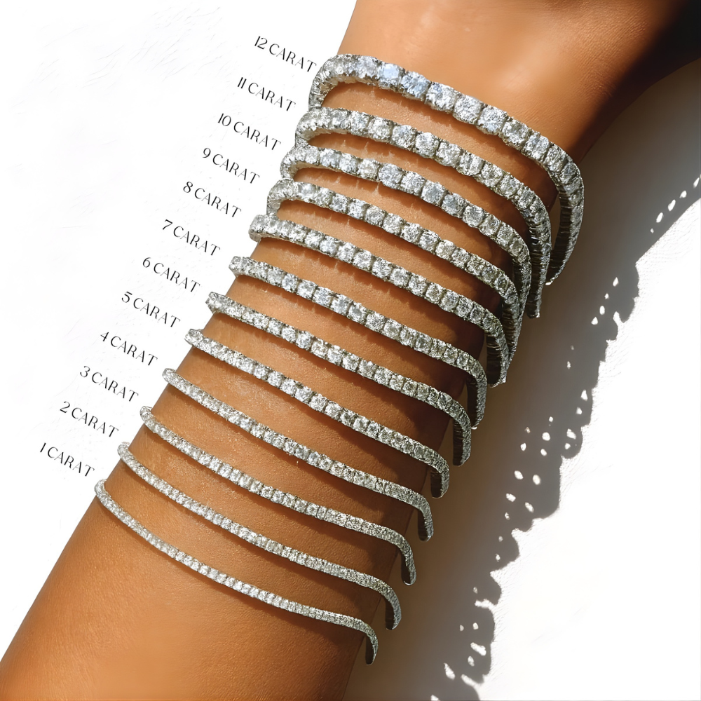 Round Tennis Lab Diamond Bracelet (8 ct. tw.) 18K Gold