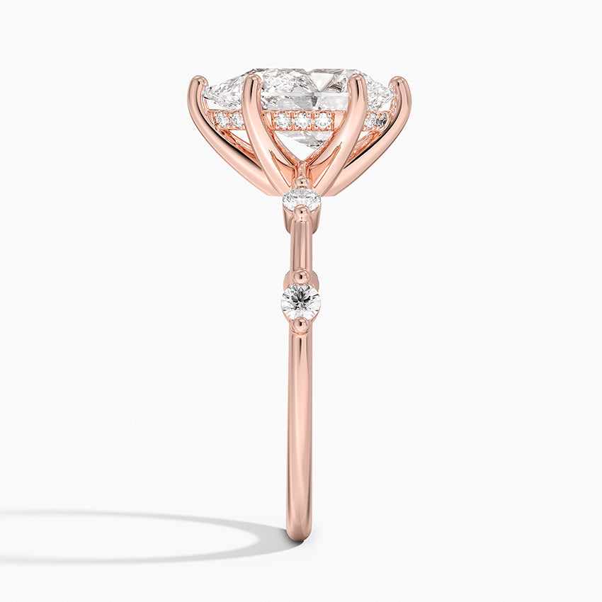 Taleen Unique Lab Grown Diamond Engagement Ring in 18k Gold - Pear
