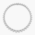 Amal Heart Tennis High Jewellery Lab Diamond 40 Carat Necklace (16 in.) 18K White Gold