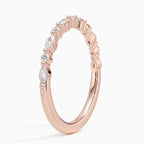 Marquise & Round Alternating Diamond Eternity Wedding Band⁠