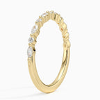 Marquise & Round Alternating Diamond Eternity Wedding Band⁠
