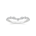 18K Solid Gold Antoinette Asscher Wedding Ring Set