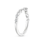 18K Solid Gold Antoinette Oval Lab Diamond Ring Set