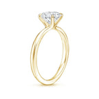 Pear Cut Solitaire & Marquise Contour Wedding Ring Set in Solid Gold