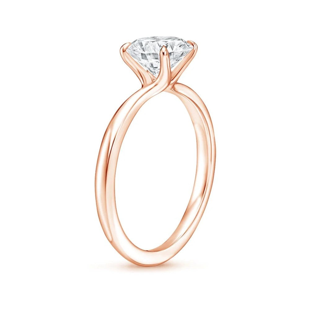 18K Solid Gold Antoinette Princess Lab Diamond Ring Set