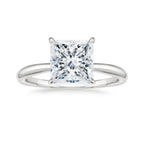 18K Solid Gold Antoinette Princess Lab Diamond Ring Set