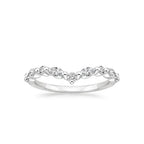 18K Solid Gold Antoinette Princess Lab Diamond Ring Set