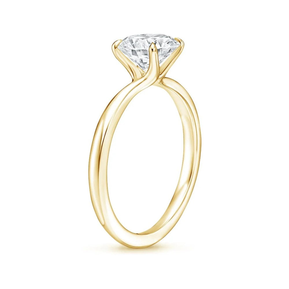 18K Solid Gold Antoinette Princess Lab Diamond Ring Set