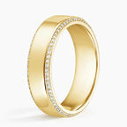 18K Solid Gold Verdant Men's Lab Grown Diamond Ring