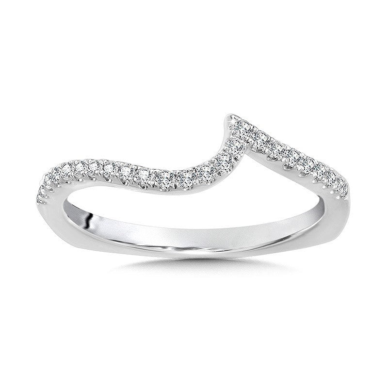 Aisha Double Band Unique Lab Grown Diamond Engagement Ring in 18k Gold - Round - 1 ct