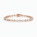 Marquise and Round Tennis Lab Diamond Bracelet (10 ct. tw.) 18K Gold
