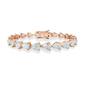 Pear East-West Tennis Lab Diamond Bracelet (10 ct. tw.) 18K Gold