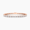 Oval East-West Tennis Lab Diamond Bracelet (4  ct. tw.) 18K Gold