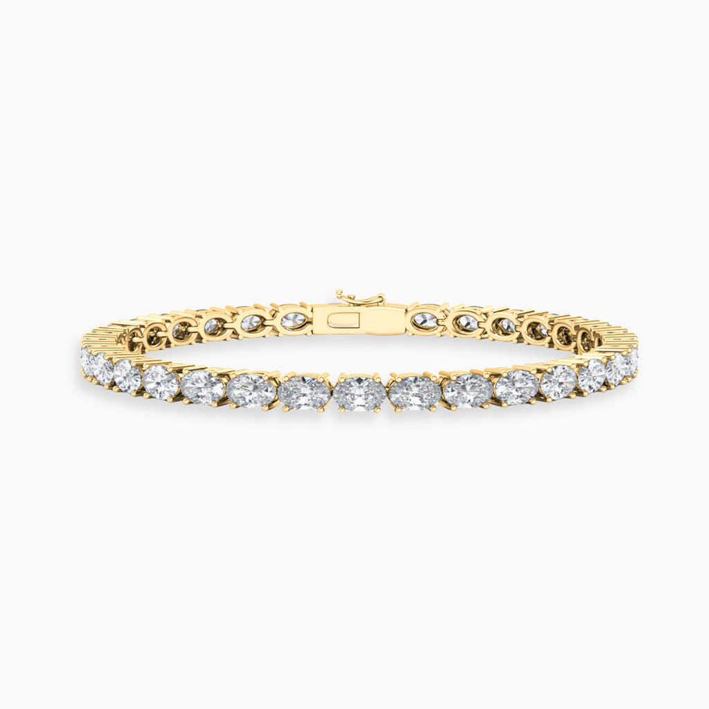 Oval East-West Tennis Lab Diamond Bracelet (5 ct. tw.) 18K Gold