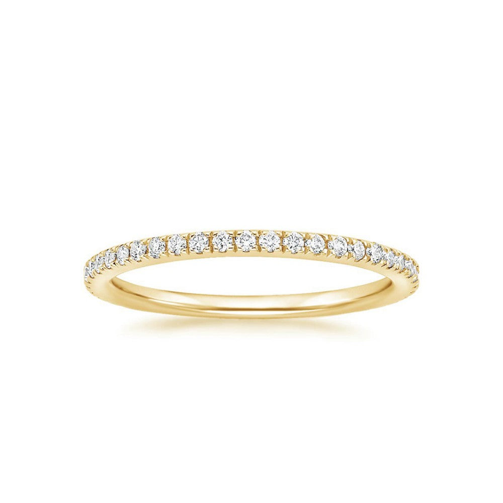 ⁠Marquise Diamond Pavé Engagement Ring & Matching Band Set