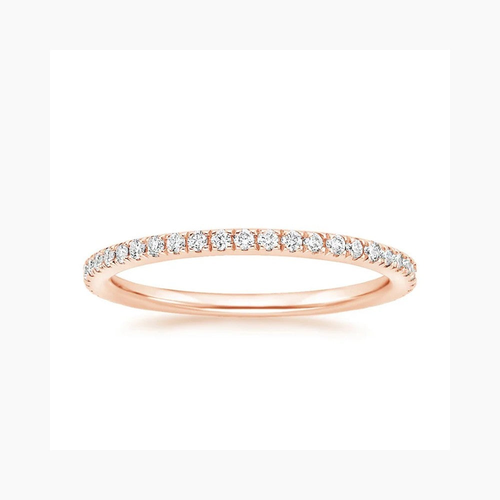 Pear Diamond Pavé Engagement Ring & Matching Band Set⁠