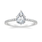 Pear Diamond Pavé Engagement Ring & Matching Band Set⁠