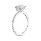 Pear Diamond Pavé Engagement Ring & Matching Band Set⁠
