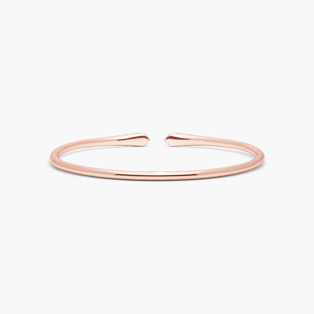 Graduated Pave Lab Diamond ( 1 ct. tw) Open Bangle Bracelet 18K Gold