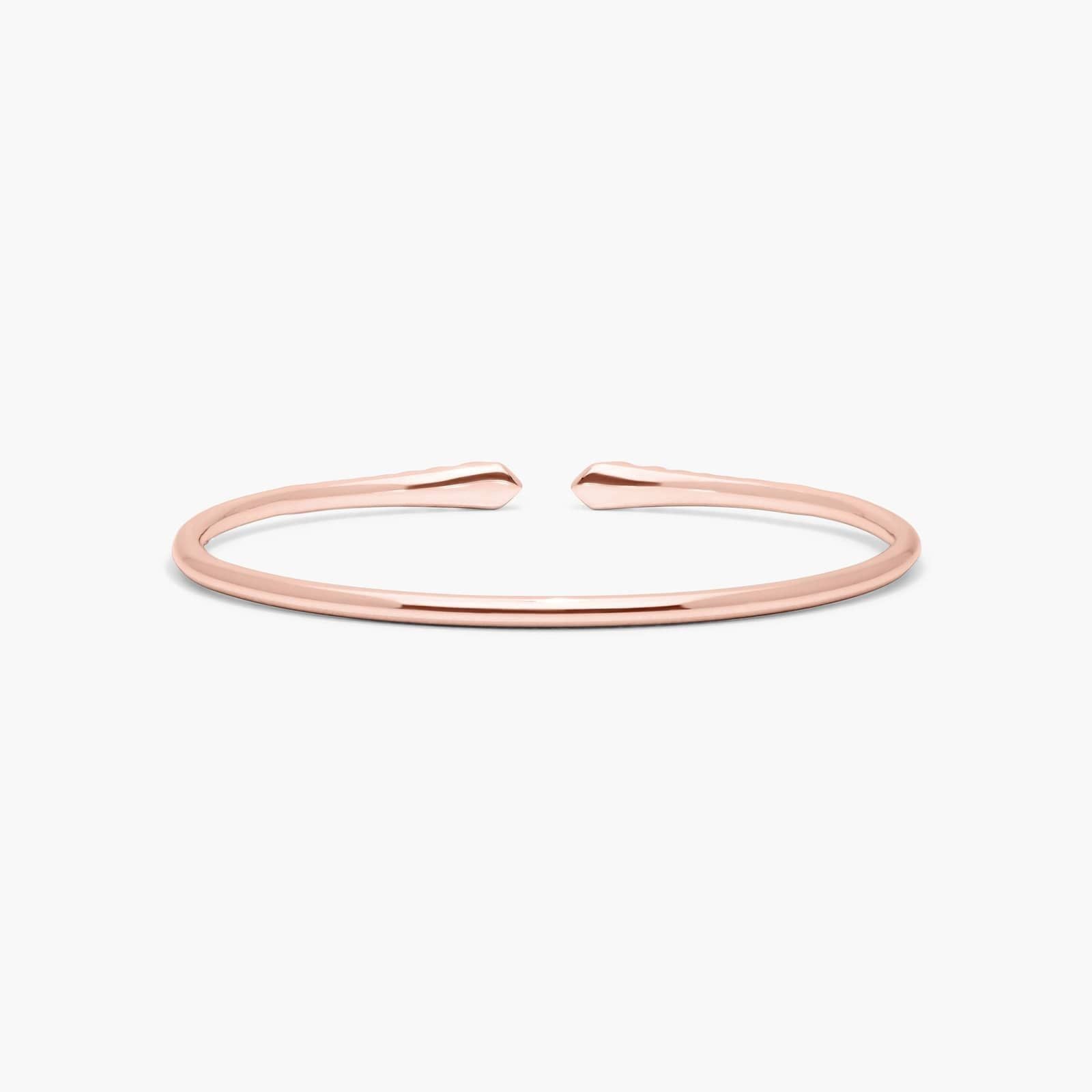 Graduated Pave Lab Diamond ( 1.5 ct. tw) Open Bangle Bracelet 18K Gold