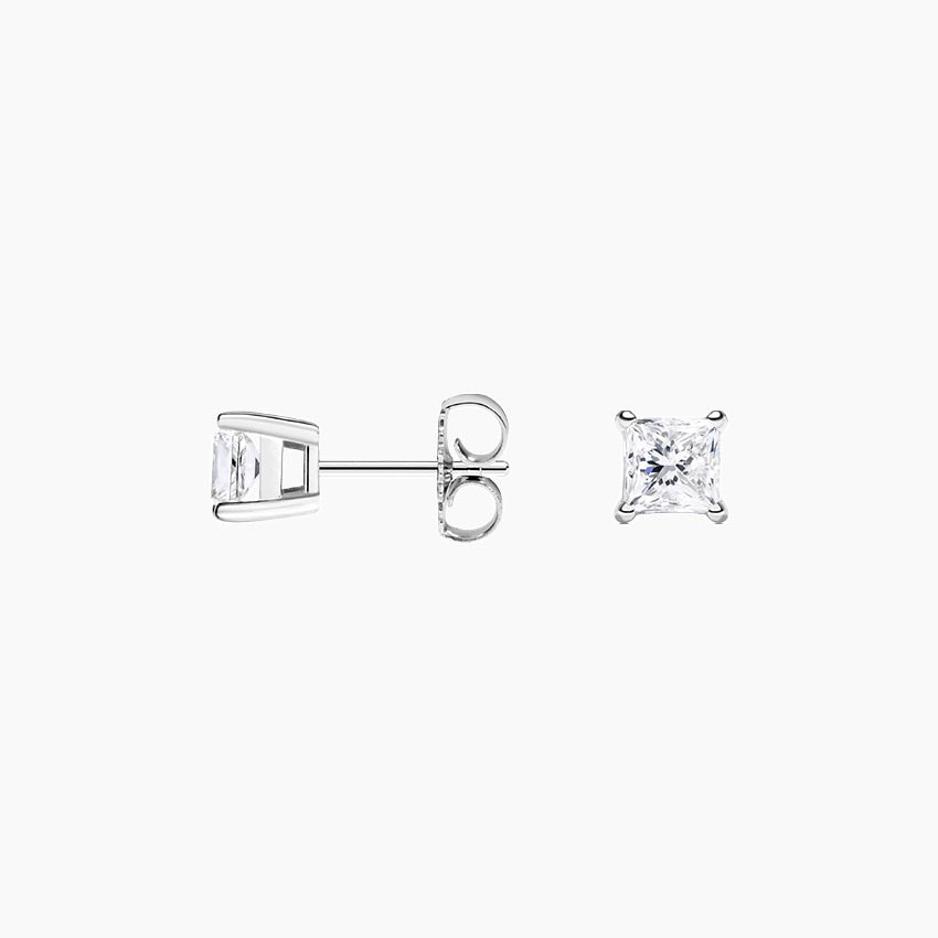 Princess Stud Lab Diamond Earrings ( 0.25 ct * 2 ) 18K Gold