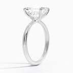 18K Solid Gold Solitaire Lab Diamond Ring
