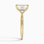 18K Solid Gold Solitaire Lab Diamond Ring