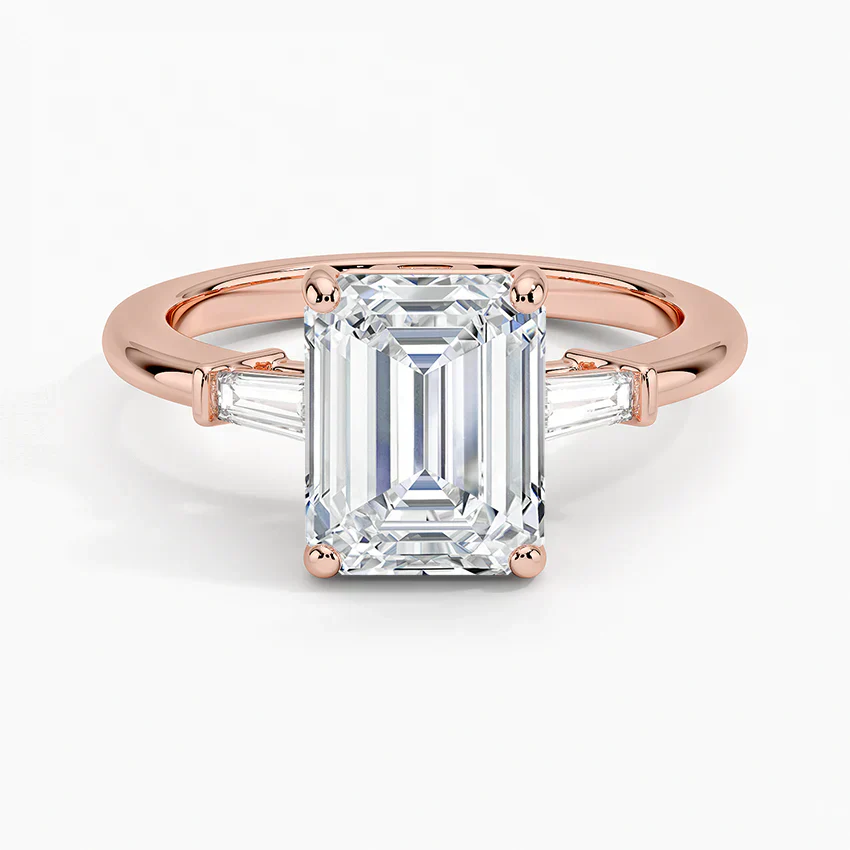 ecomposer-view with diamond shape-emerald,ecomposer-size-2-ct,ecomposer-metal type-rose-gold-18k