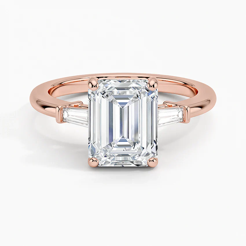 ecomposer-view with diamond shape-emerald,ecomposer-size-2-ct,ecomposer-metal type-rose-gold-18k