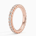 18K Solid Gold Radiant Cut Lab Diamond Band