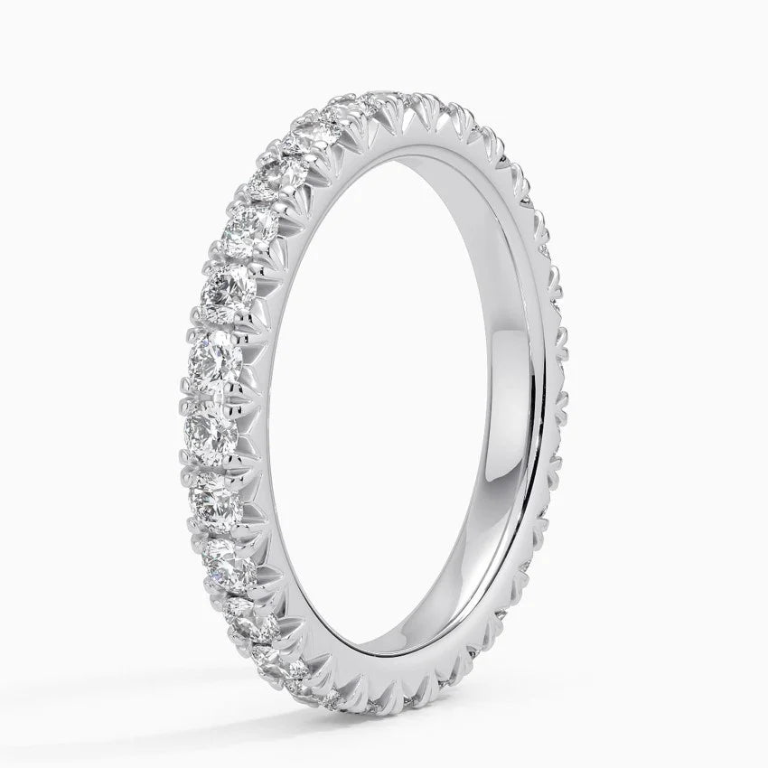 Eternity Lab Grown Diamond Band Ring 18K Gold - Round