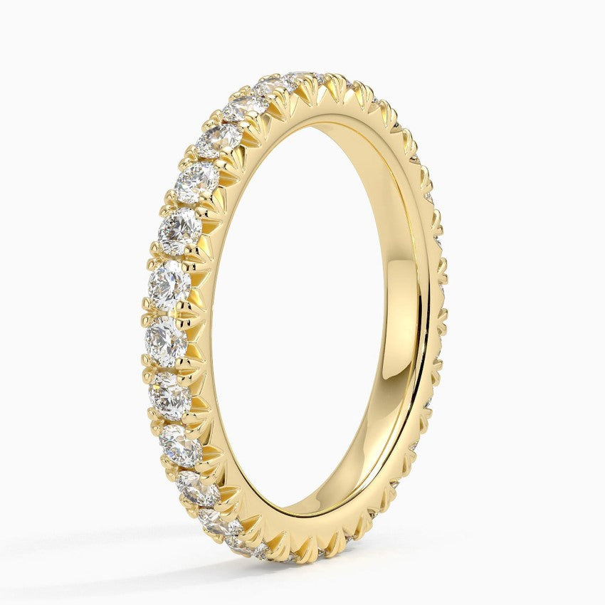 Eternity Lab Grown Diamond Band Ring 18K Gold - Round