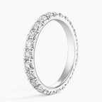 18K Solid Gold Radiant Cut Lab Diamond Band