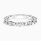 18K Solid Gold Round Lab Diamond Forever Band