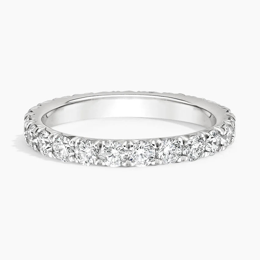 Eternity Lab Grown Diamond Band Ring 18K Gold - Round