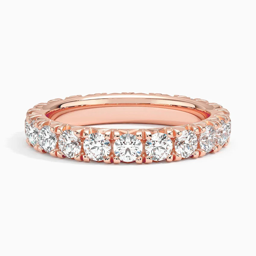 Eternity Lab Grown Diamond Band Ring 18K Gold - Round