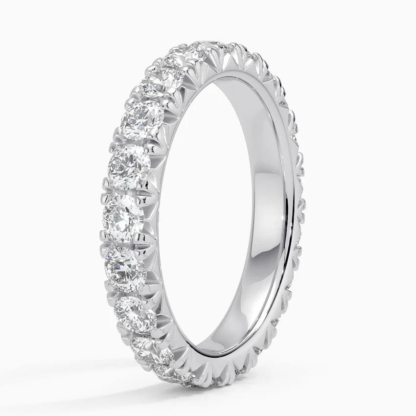 Eternity Lab Grown Diamond Band Ring 18K Gold - Round